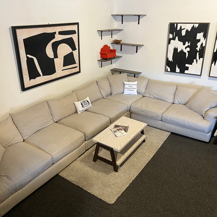 Jonathan Louis Cream Modular Corner Sectional Couch