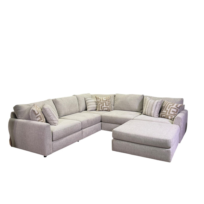 Marlow Modular 5 Piece Sectional in Cream