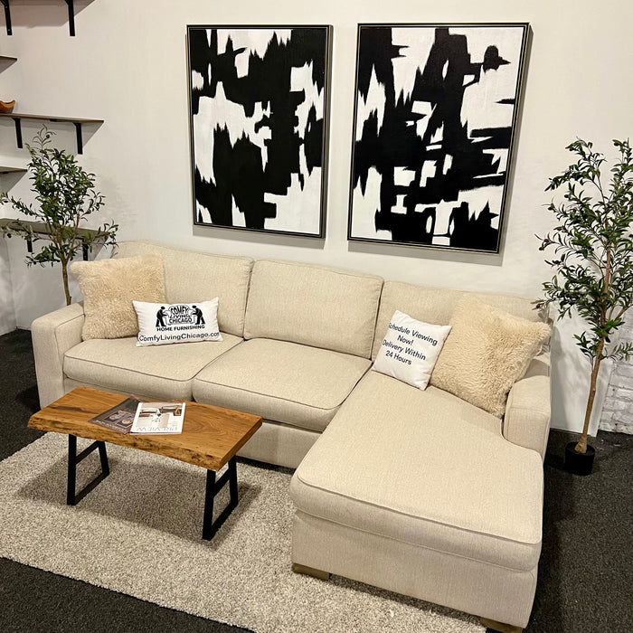 Serena and Lily Cream Sectional Couch