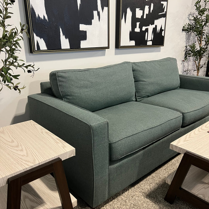 Room and Board York Teal Sofa