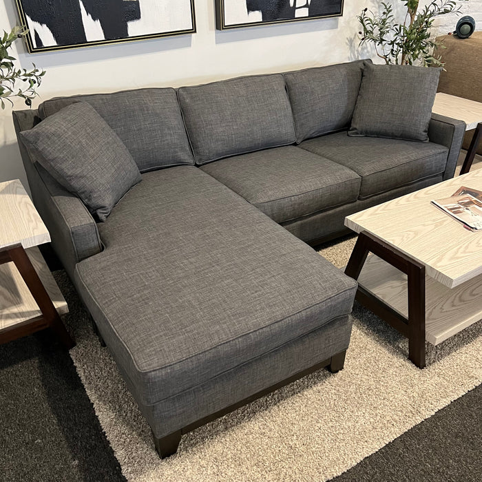 Jonathan Louis Sectional Couch with Reversible Chaise in Gray