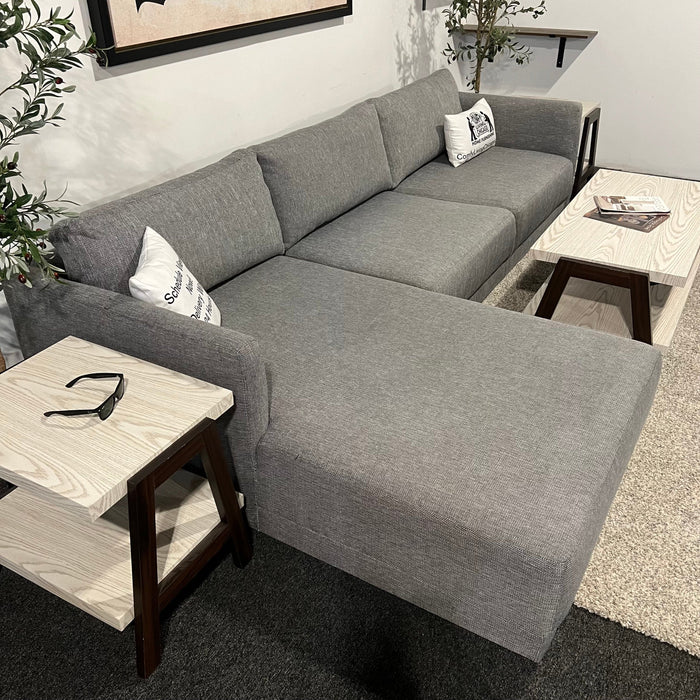 Joss and Main Astra Two Piece Sectional Couch in Gray