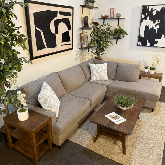 Sectional Sofa with Bumper Chaise
