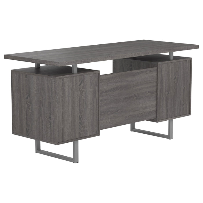 Lawtey Floating Top Office Desk Weathered Grey