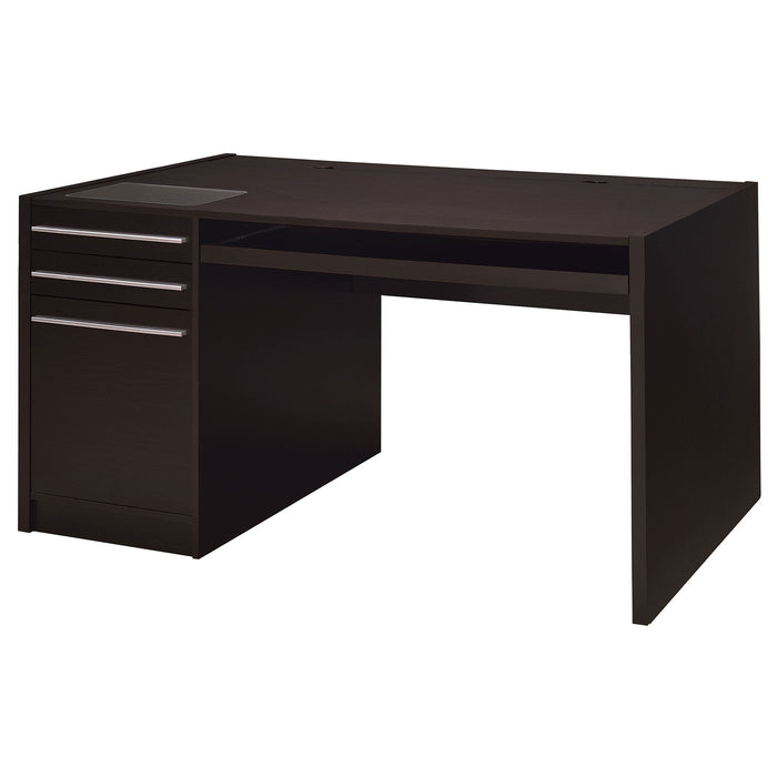 Halston 3-drawer Connect-it Office Desk Cappuccino