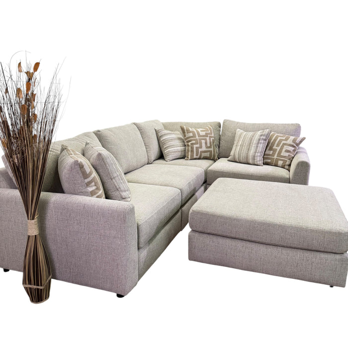 Marlow Modular 4 Piece Sectional in Cream