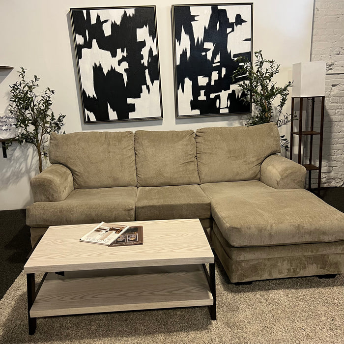 Ashley Cream Sectional with Reversible Chaise