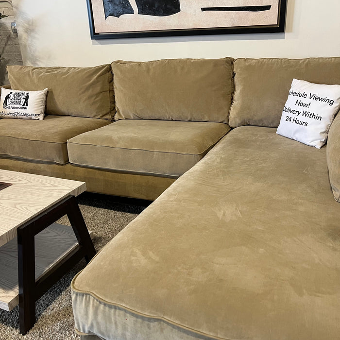 Lazy Boy Two Piece Sectional Couch in Cream