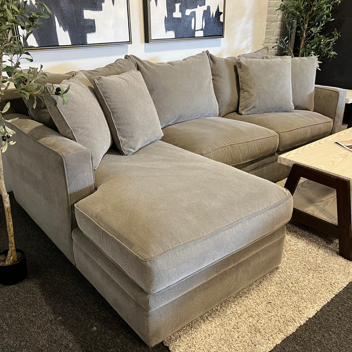 Room and Board Orson Two Piece Sectional Couch in Gray