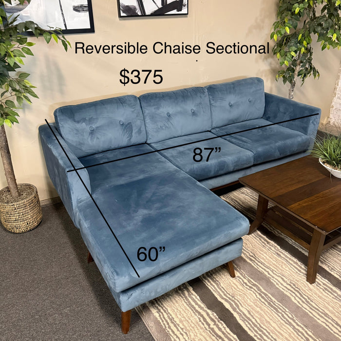 MCM Sectional with Reversible Chaise
