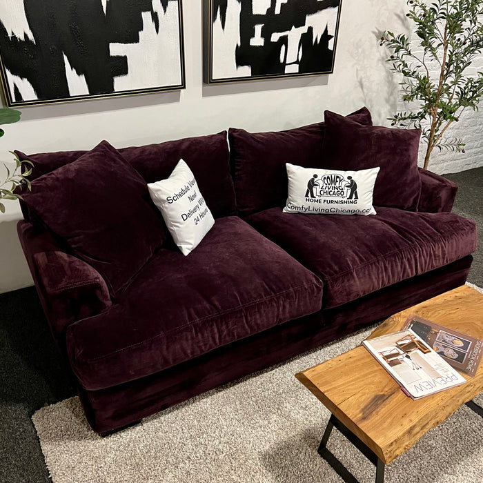 Lovely Purple Jonathan Louis Deep Sofa / Couch