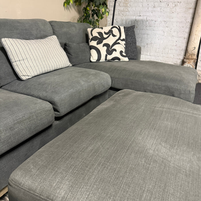 Sectional Sofa with Storage Ottoman