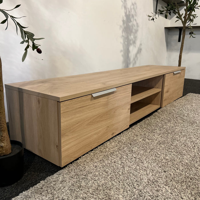 Wooden Tv Console Table with Drawers