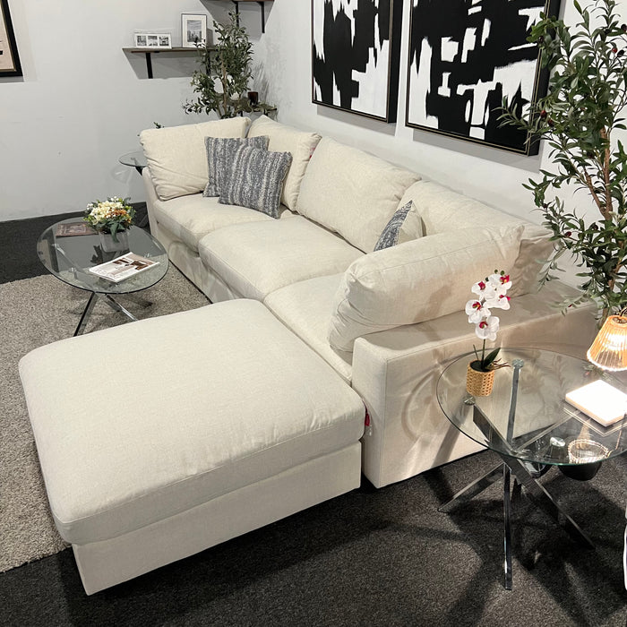 Cream Modular 4 Piece Sectional Couch