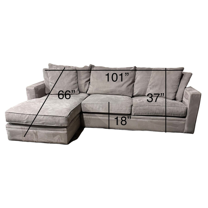Room and Board Sectional with Left Chaise