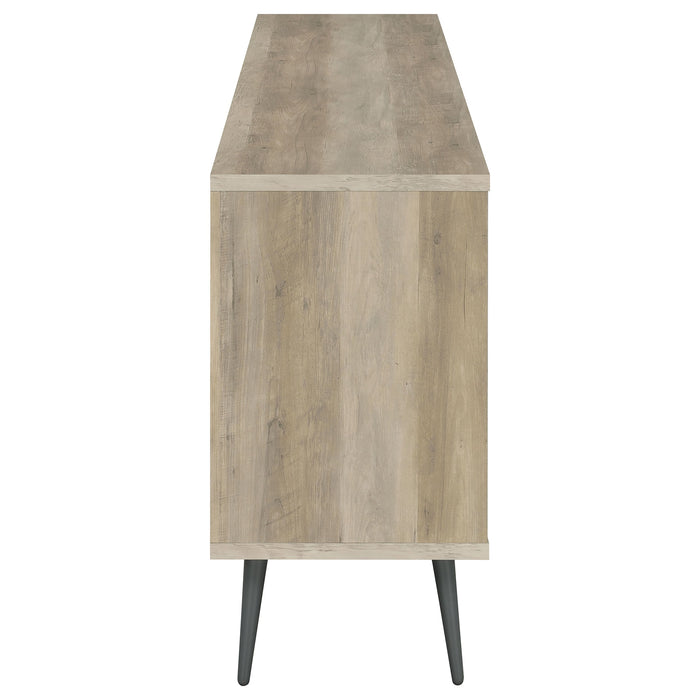 Maeve 2-door Engineered Wood Accent Cabinet Grey and Antique Pine