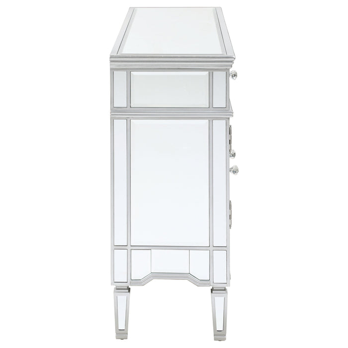 Duchess 5-drawer Accent Cabinet Silver