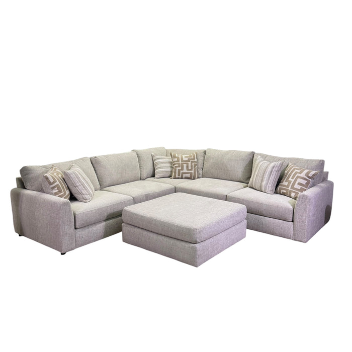 Marlow Modular 5 Piece Sectional in Cream