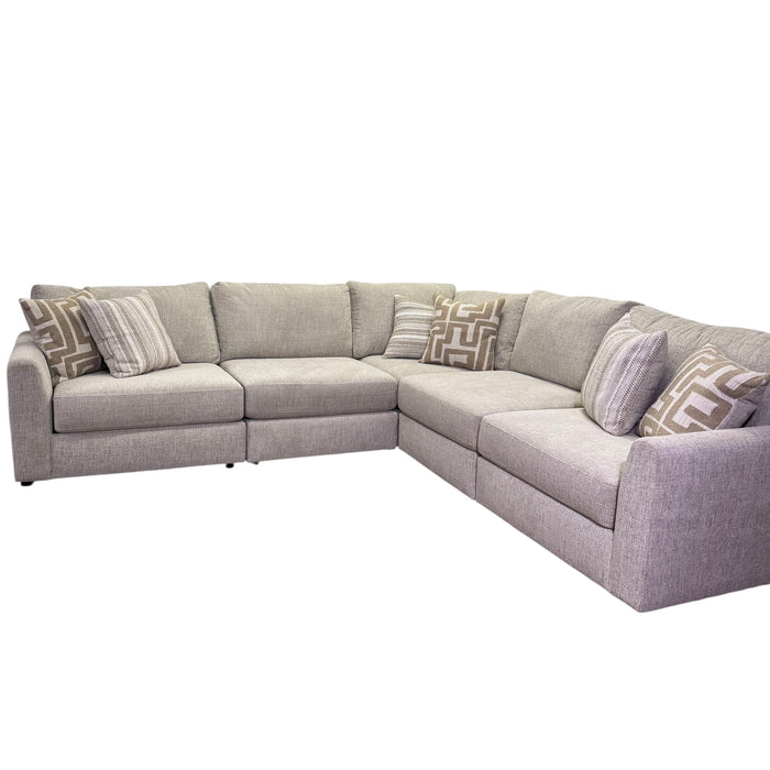 Marlow Modular 5 Piece Sectional in Cream