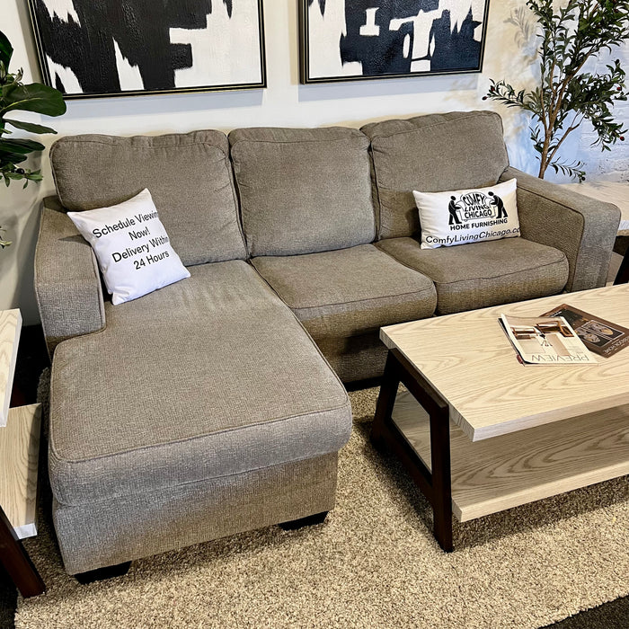 Gray Ashley Home-stores Sectional with Reversible Chaise