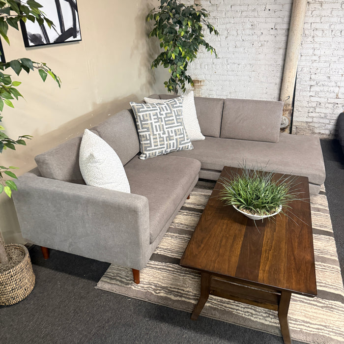 MCM Sectional with Bumper Chaise