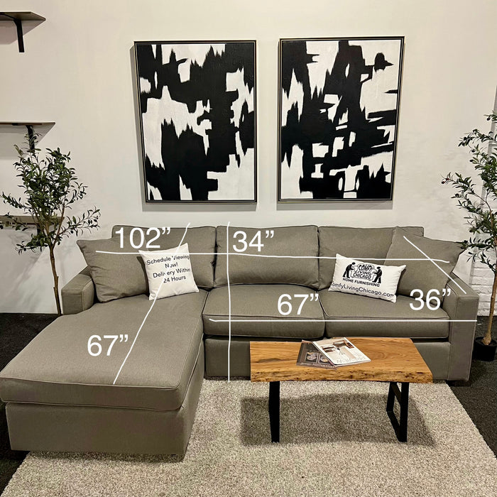 Gray Room and Board York Sectional