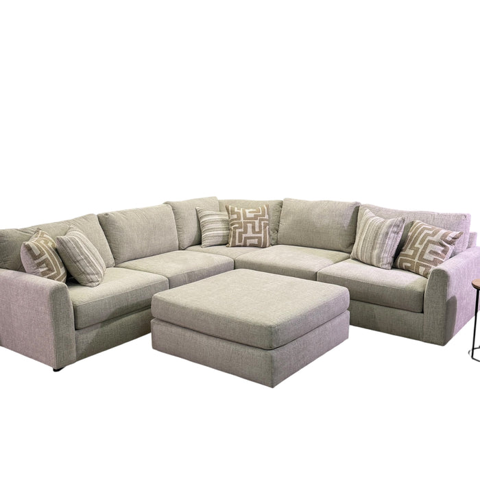 Marlow Modular 5 Piece Sectional in Cream