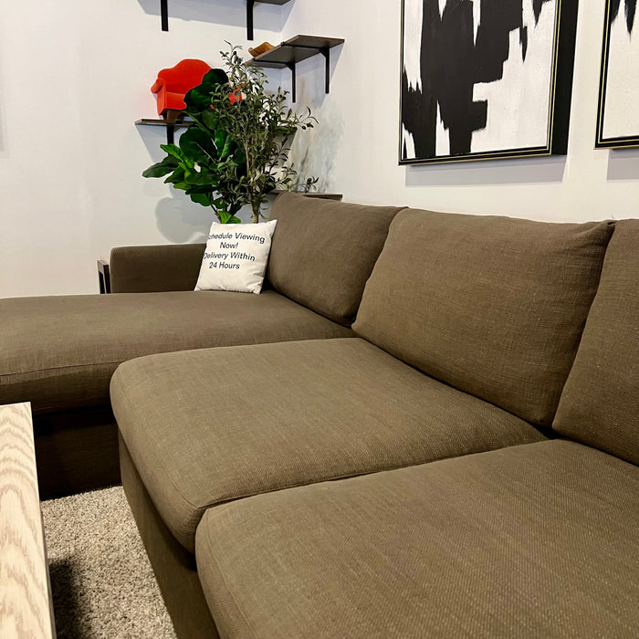 Crate and Barrel Lounge Two Piece Sectional in Gray