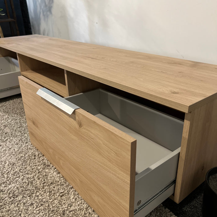 Wooden Tv Console Table with Drawers