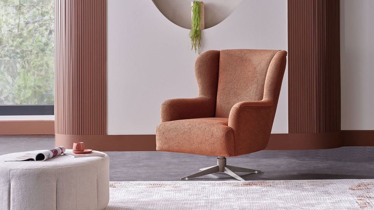 Atlanta Swivel Chair (Peru Brick)	 by Bellona