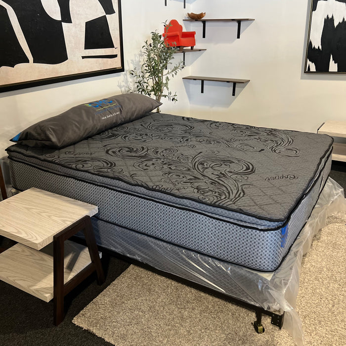 Comfy Living Package: Mattress, Boxspring, Metal Bed Frame All In One