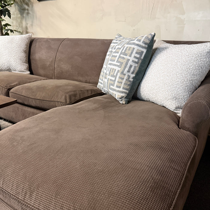 Crate and Barrel Sectional in Taupe