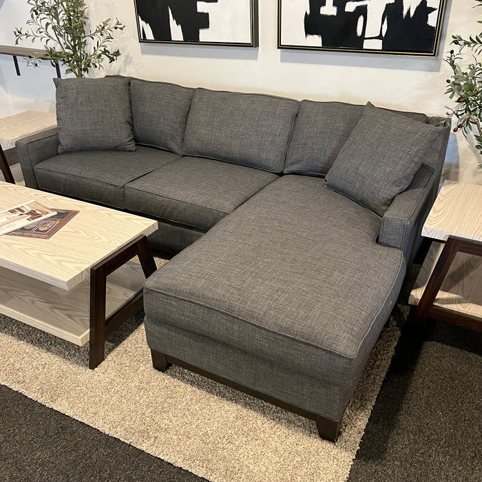 Jonathan Louis Sectional Couch with Reversible Chaise in Gray