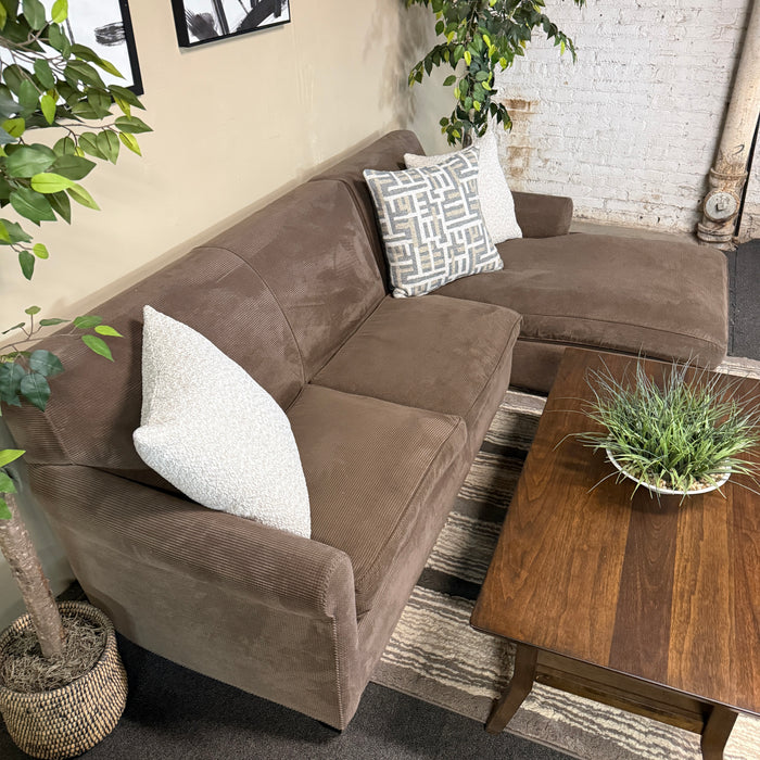 Crate and Barrel Sectional in Taupe