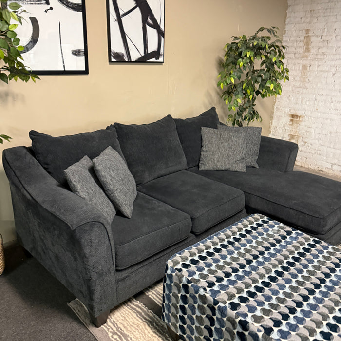 Sectional Sofa with Reversible Chaise and Ottoman
