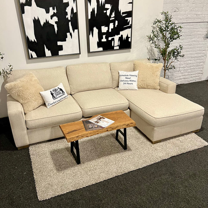 Serena and Lily Cream Sectional Couch