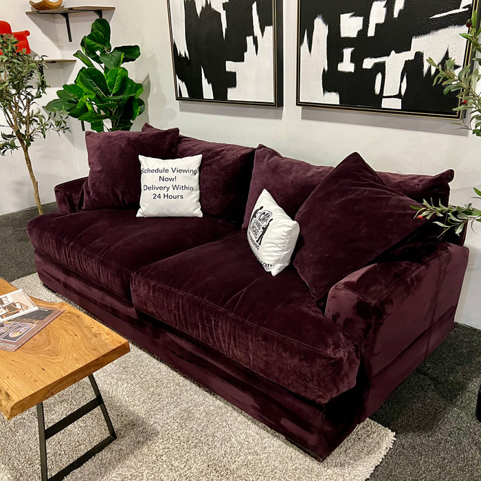 Lovely Purple Jonathan Louis Deep Sofa / Couch