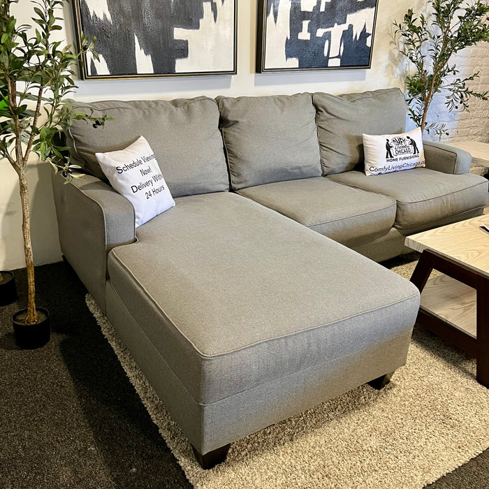 Gray Ashley Home-stores Chamberly 2 Piece Sectional