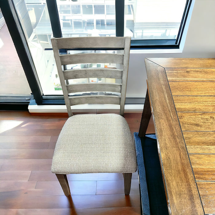 Traditional Style Dining Set In A Two-Tone Cherry Top With Gray