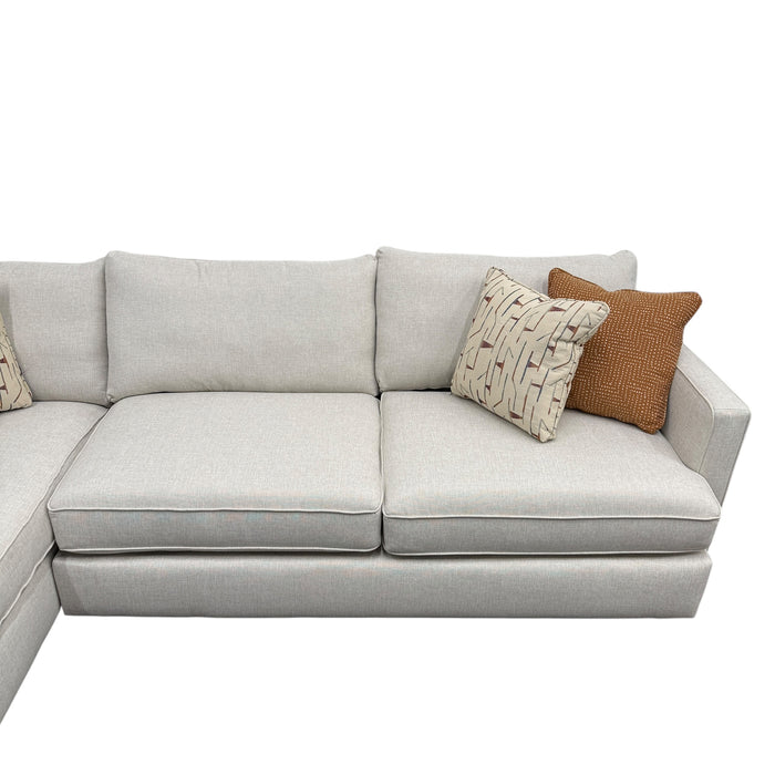 Finley Sectional with Left Facing Chaise in Grande Glacier