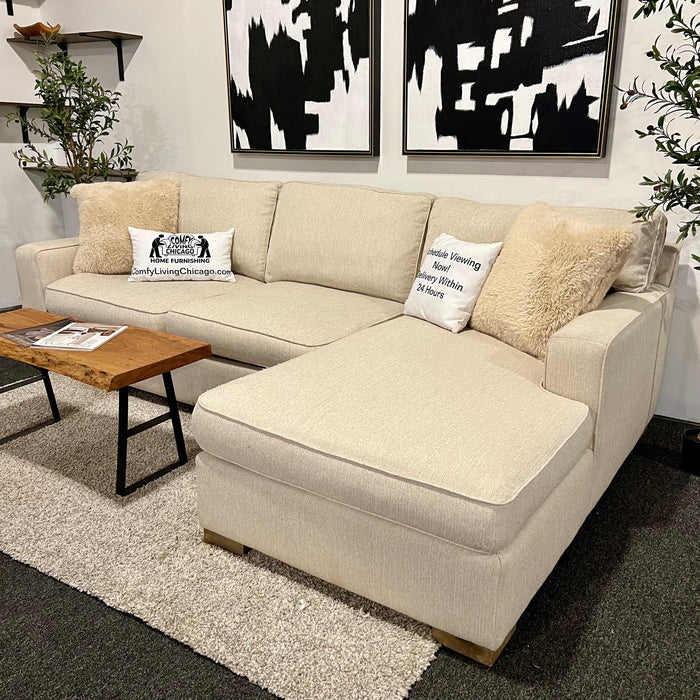 Serena and Lily Cream Sectional Couch