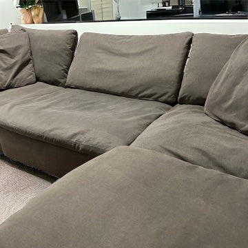 Gray Modular 4 Piece Sectional Cloud Couch