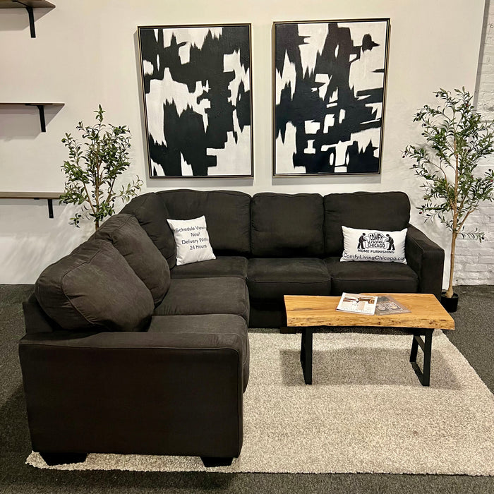 Charcoal Gray Ashley 2 Piece Sectional Couch