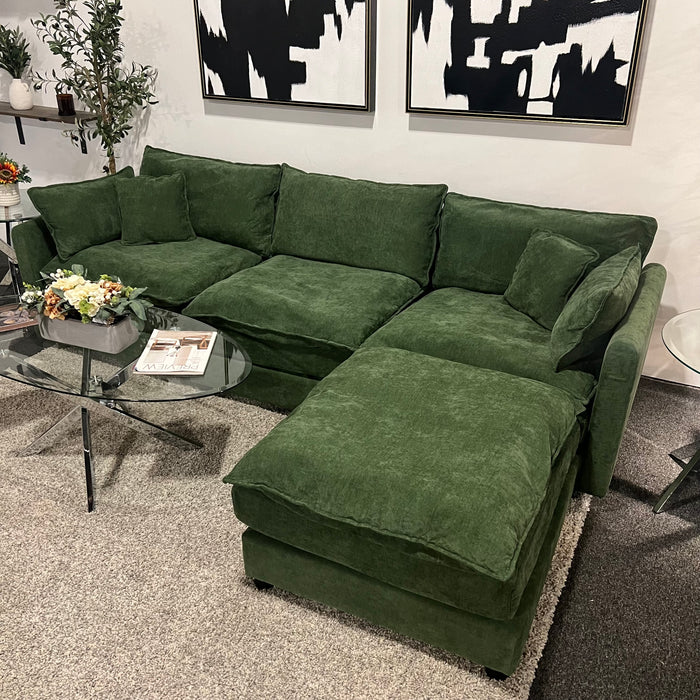 Modular Sectional Dream Couch in Olive Green