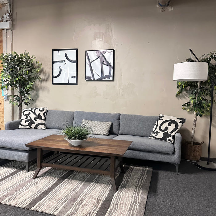 Gray MCM Sectional Sofa