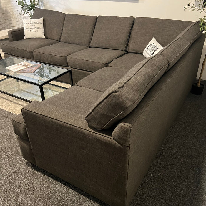 Walter E. Smithe Two Piece Sectional Couch with Chaise