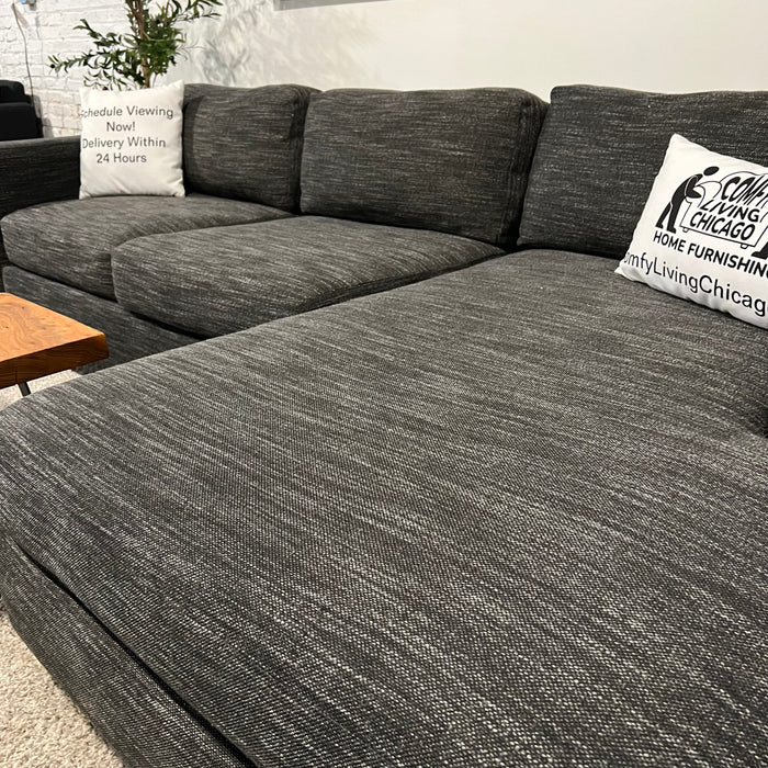 West Elm Urban Gray Sectional Couch