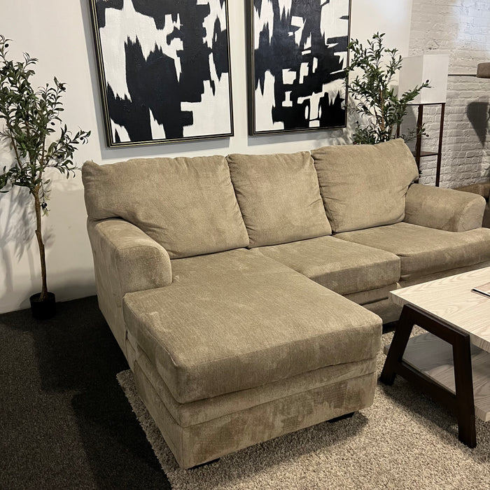 Ashley Cream Sectional with Reversible Chaise