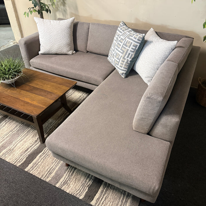 MCM Sectional with Bumper Chaise