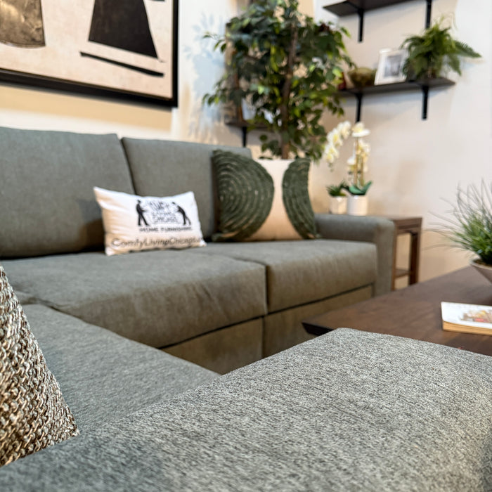 Daina Modular Sectional in Forest Green